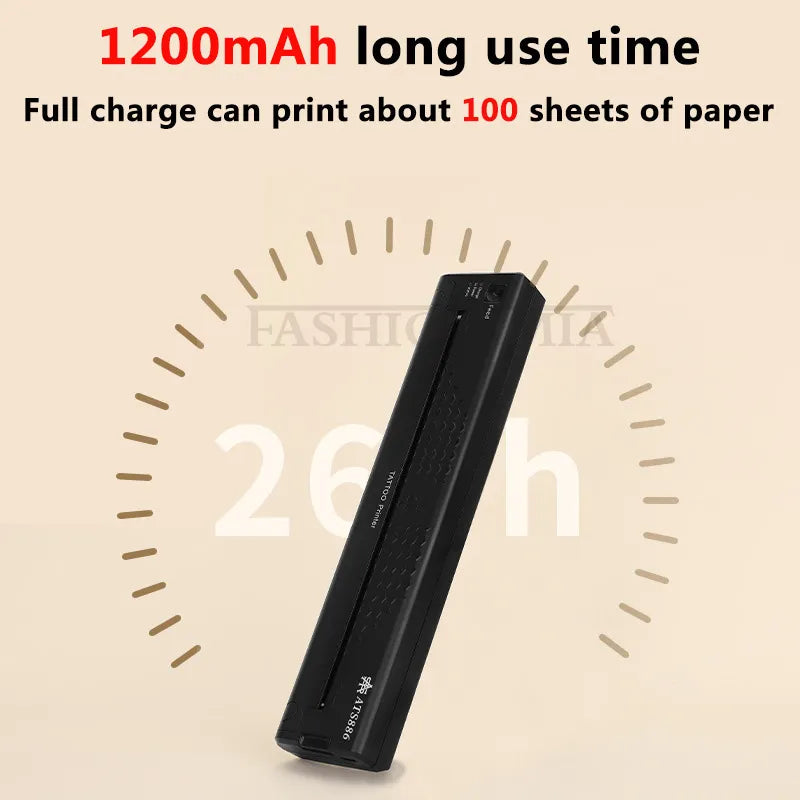 Wireless Bluetooth Tattoo Printer Tattoo Machine Copier Stencil Maker for Tatu Photos Thermal Transfer Paper Copy Line Printing