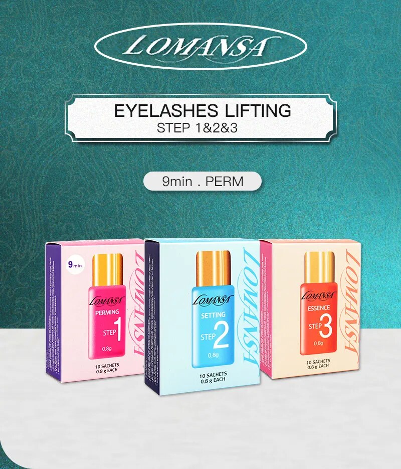 Lomansa Plus Permania Korea Lash Lift Kit for Eyelash Extension Curling Eyelashes Set Long Lasting Growth Treatment Tattoo Tools