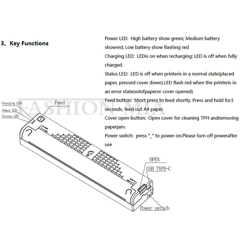 Wireless Bluetooth Tattoo Printer Tattoo Machine Copier Stencil Maker for Tatu Photos Thermal Transfer Paper Copy Line Printing