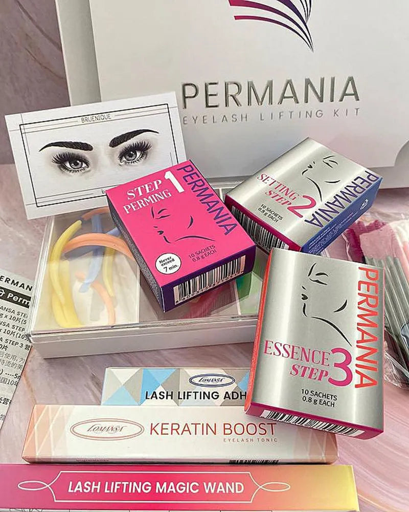 Lomansa Plus Permania Korea Lash Lift Kit for Eyelash Extension Curling Eyelashes Set Long Lasting Growth Treatment Tattoo Tools