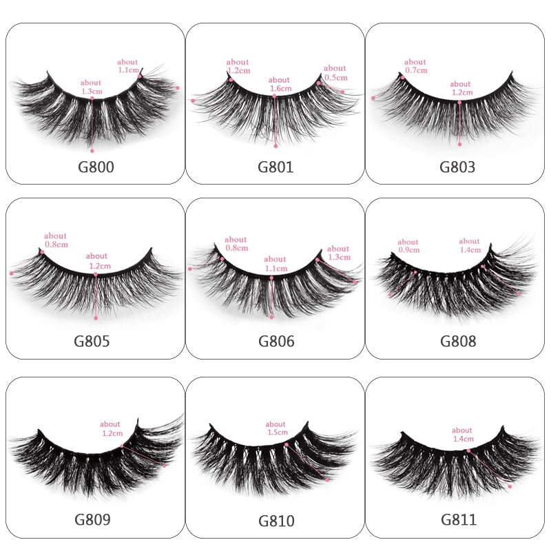 YSDO Lashes 5 pairs eyelashes natural false lashes mink eyelashes 3d mink hair lashes eyelash extension long eyelashes cilios G8