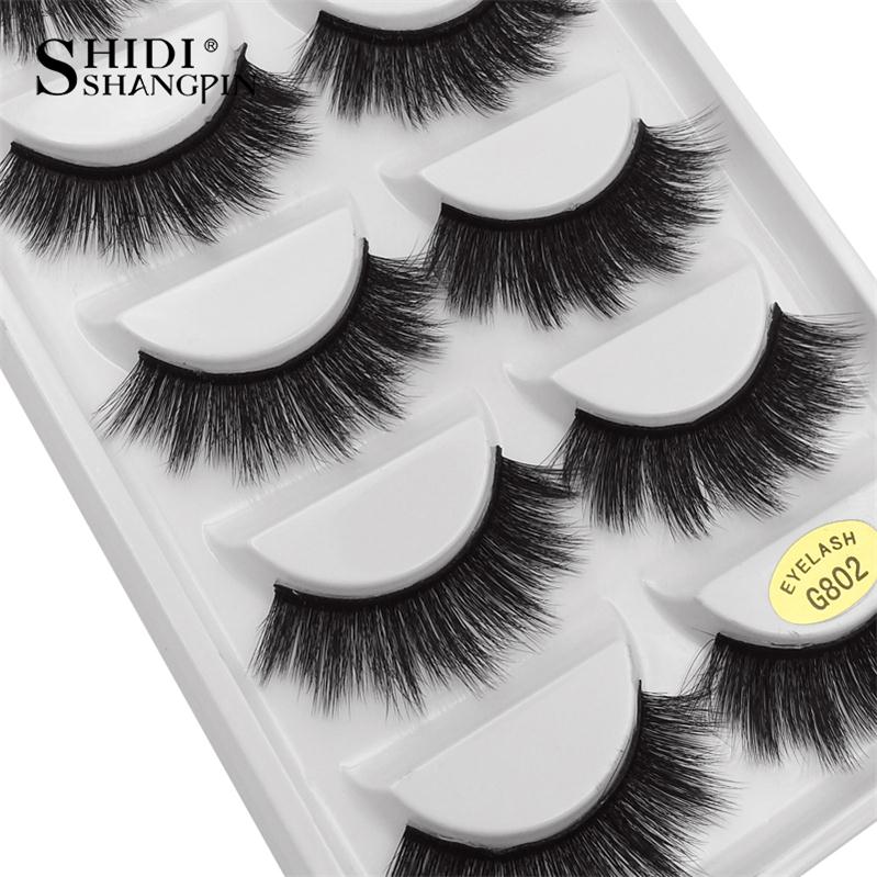 YSDO Lashes 5 pairs eyelashes natural false lashes mink eyelashes 3d mink hair lashes eyelash extension long eyelashes cilios G8