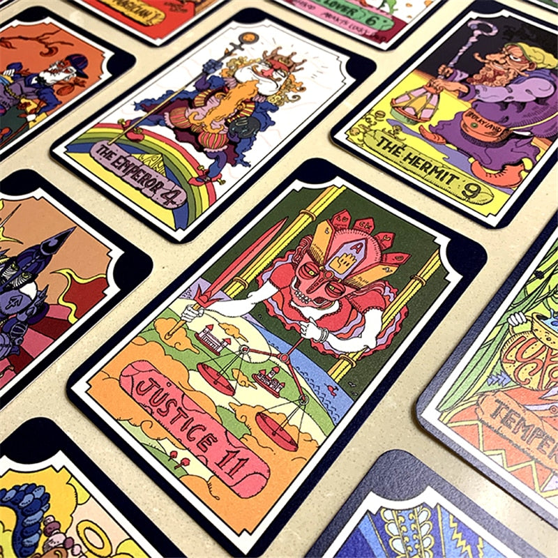 Anime JoJo's Bizarre Adventure Tarot Card 22 Grand Akana + 9 Royal Gods Cosplay 31pcs Tarot Card Prop Gift