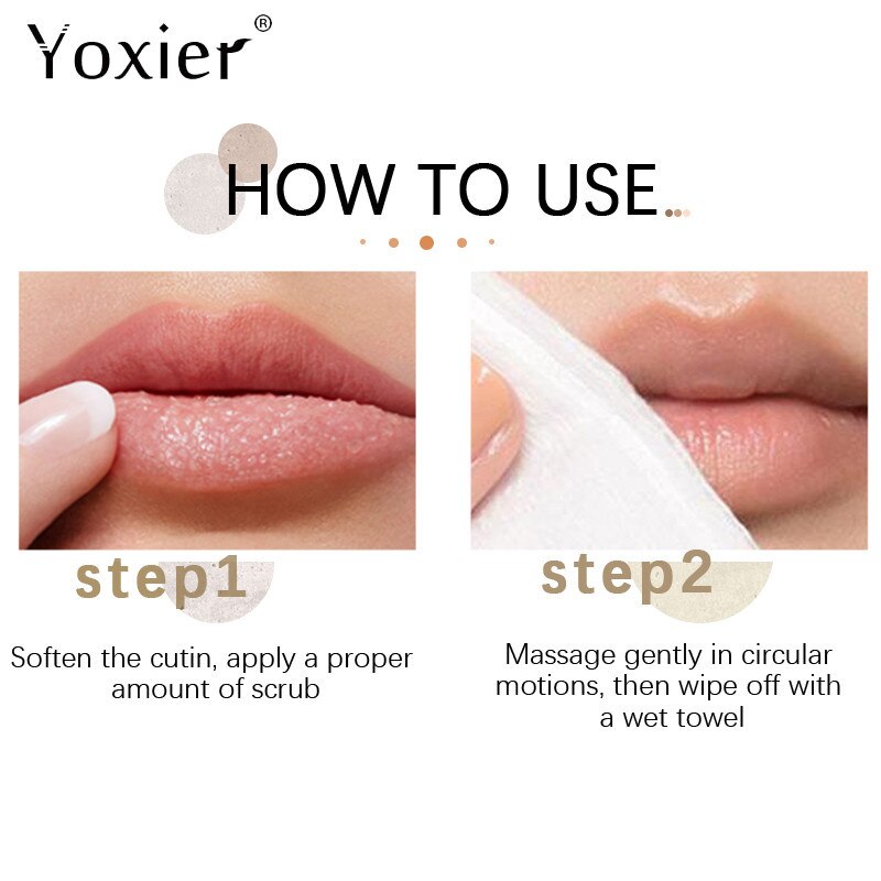Efficient Lip Lightening Scrub Balm Remove Dull Lips Moisturizing Anti-Aging Anti-Cracking Hyaluronic Acid Brighten Black Lip