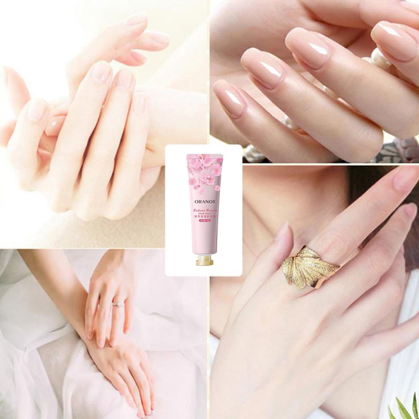 Hand Cream Gift Set 5pcs Hand Creams For Rough Dry Cracked Hands Moisturizing Not-greasy Care Hand Lotion Set For Men And Wome