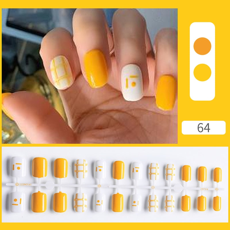 Matte False Nail Tips Solid Color Matte Super Long Coffin False Nail Ballet Press on Nails Tips for Artificial Fingernails
