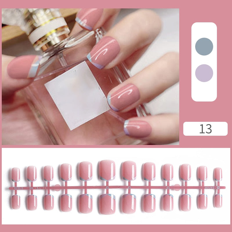 Matte False Nail Tips Solid Color Matte Super Long Coffin False Nail Ballet Press on Nails Tips for Artificial Fingernails