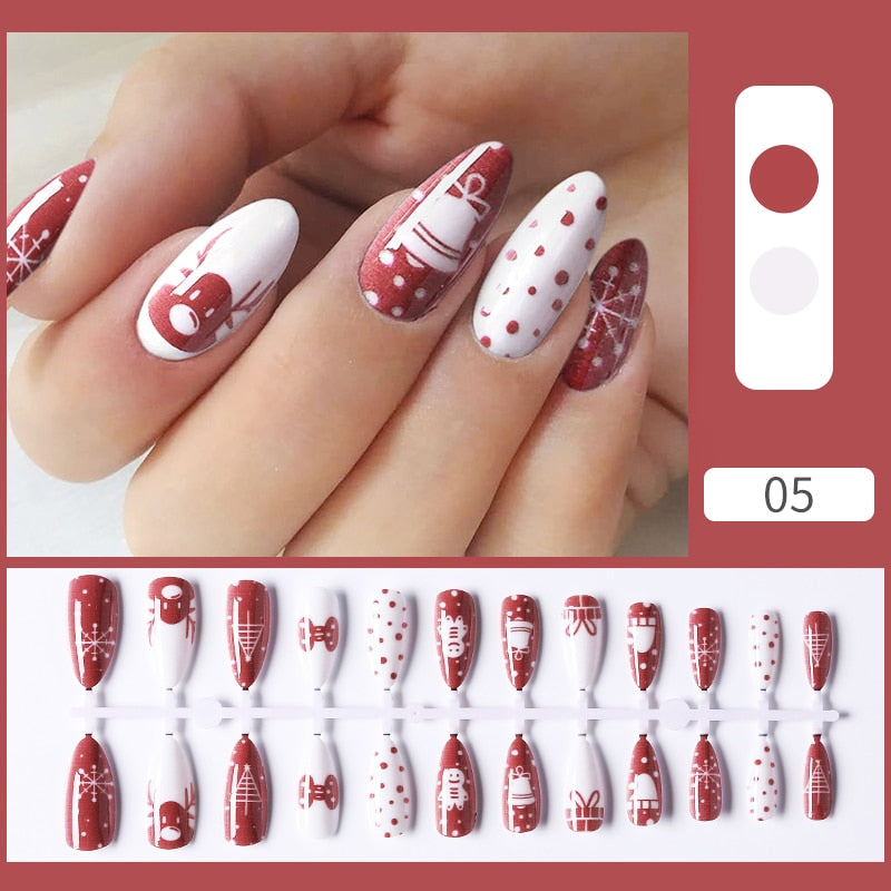 Matte False Nail Tips Solid Color Matte Super Long Coffin False Nail Ballet Press on Nails Tips for Artificial Fingernails