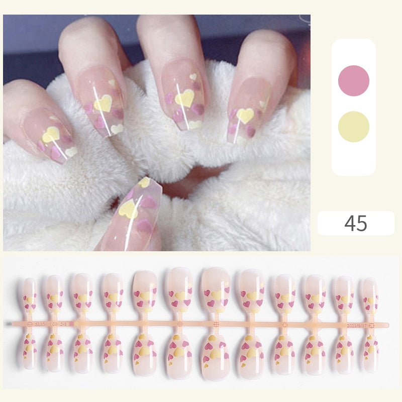 Matte False Nail Tips Solid Color Matte Super Long Coffin False Nail Ballet Press on Nails Tips for Artificial Fingernails