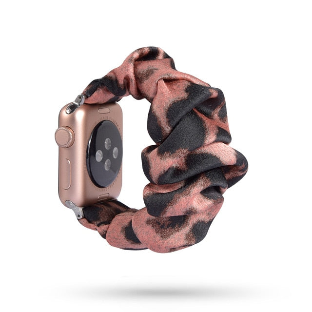 Scrunchie Elastic Band for Apple Watch 7 6 5 4 3 38 bands 40mm 42mm 44mm sport strap Bracelet for iwatch wrist series 7 45 41 mm