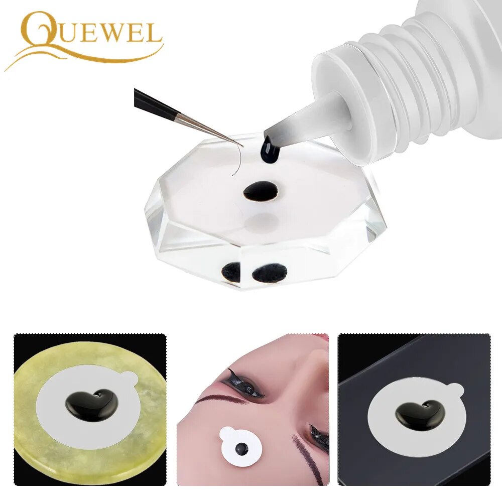 Quewel Eyelash Extension Glue 5ml/Bottle Lash Ultra Super Glue 1-2 s Dry Time Individual Lashes Adhesive Retention 7-8 Weeks