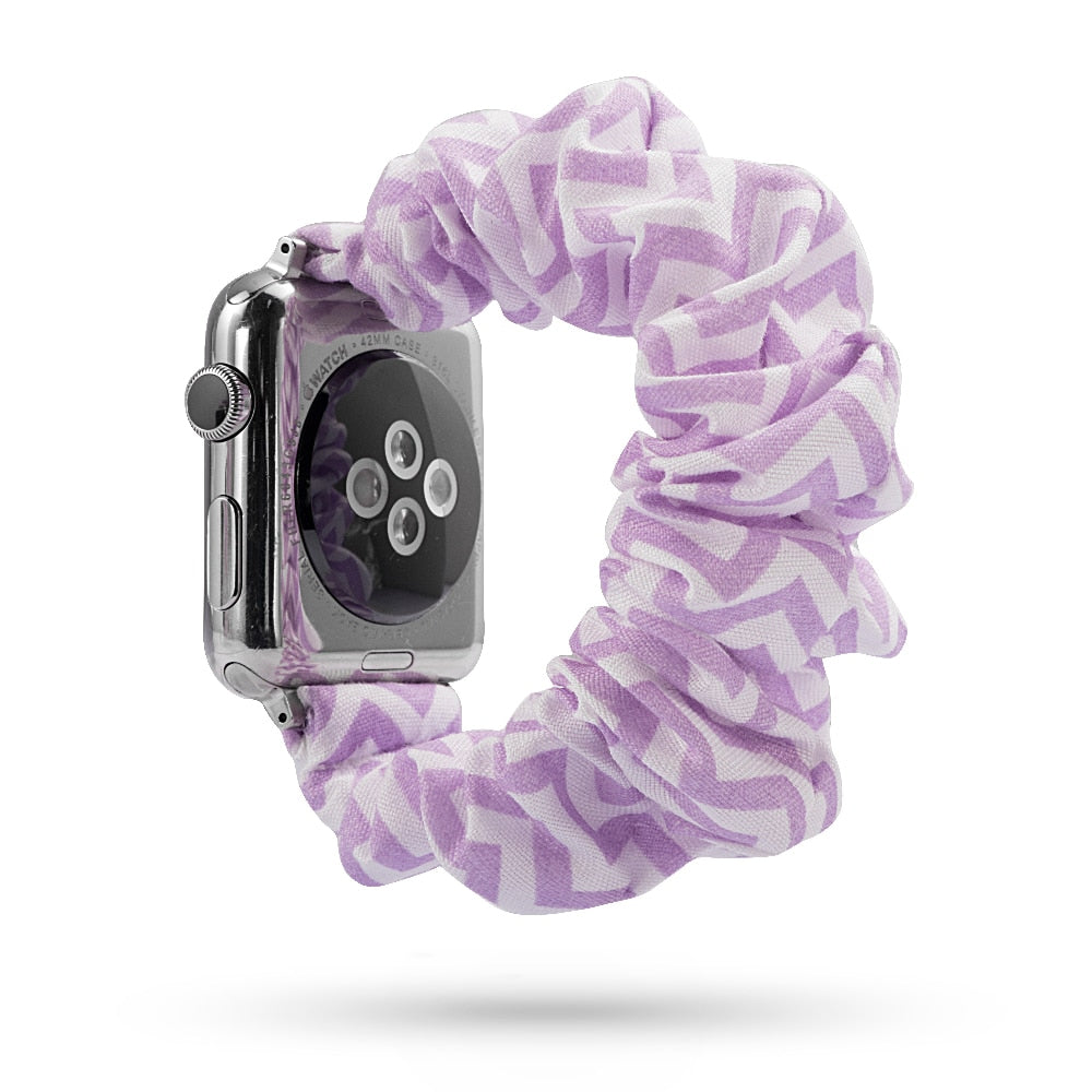 Scrunchie Elastic Band for Apple Watch 7 6 5 4 3 38 bands 40mm 42mm 44mm sport strap Bracelet for iwatch wrist series 7 45 41 mm