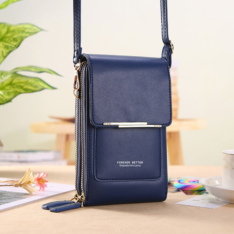 Fashion Handbag Bag of Women Soft Leather Women's Bag Small Wallets Touch Screen Cell Phone Purse Crossbody Shoulder Bag