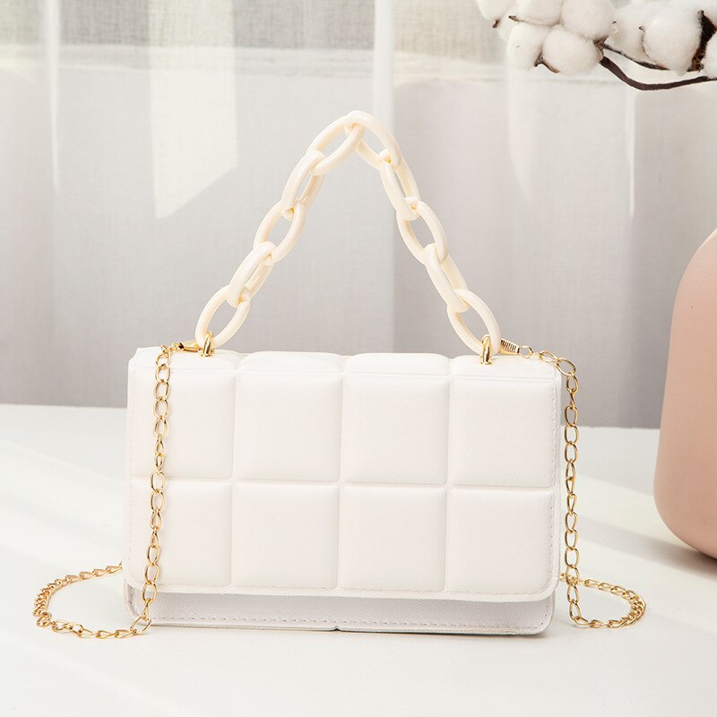 Tassel Bag Bags for Women PU Leather Shoulder Bags Women Chain Rhomboid Crossbody Bags Trend Handbags Phone