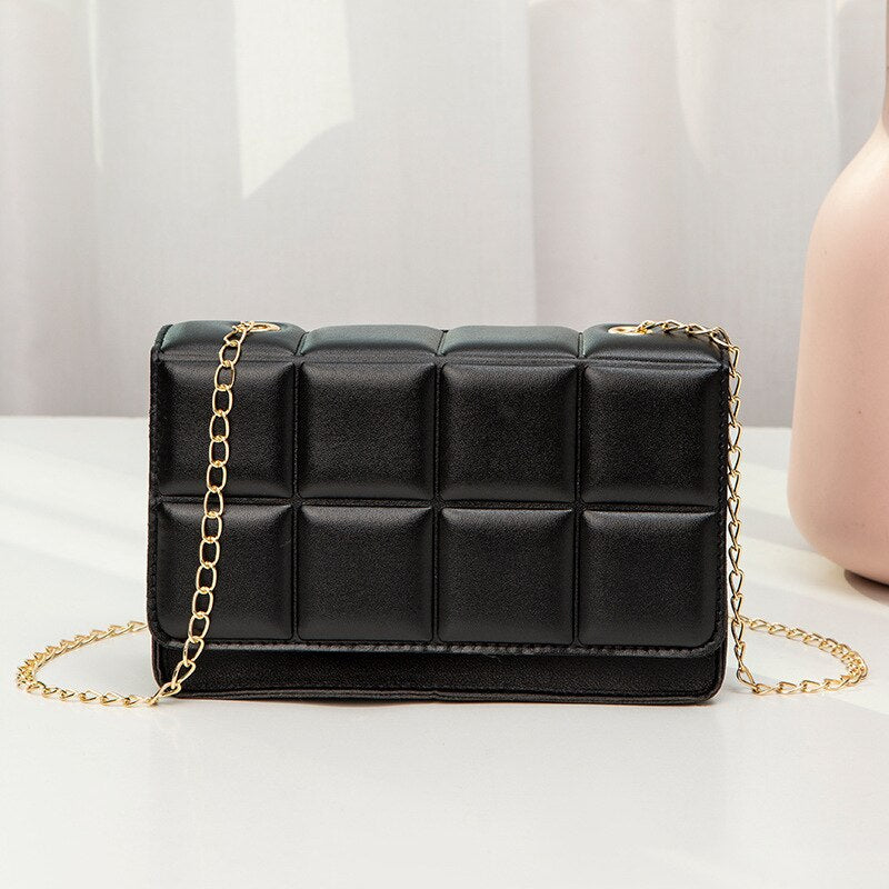 Tassel Bag Bags for Women PU Leather Shoulder Bags Women Chain Rhomboid Crossbody Bags Trend Handbags Phone