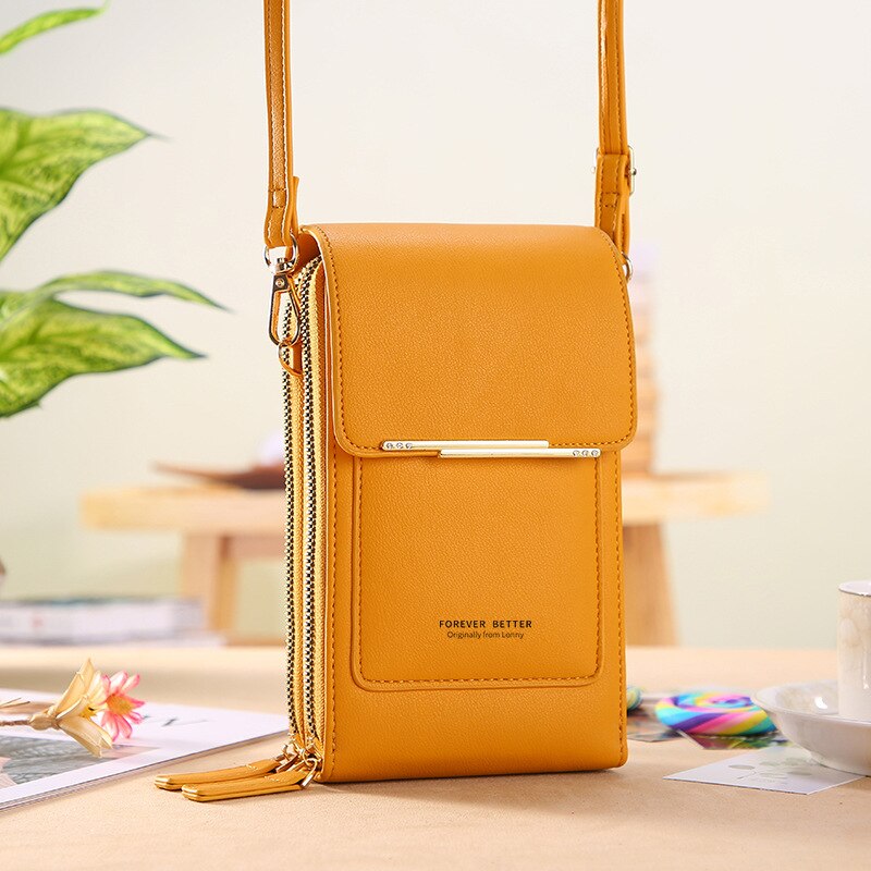 Fashion Handbag Bag of Women Soft Leather Women's Bag Small Wallets Touch Screen Cell Phone Purse Crossbody Shoulder Bag