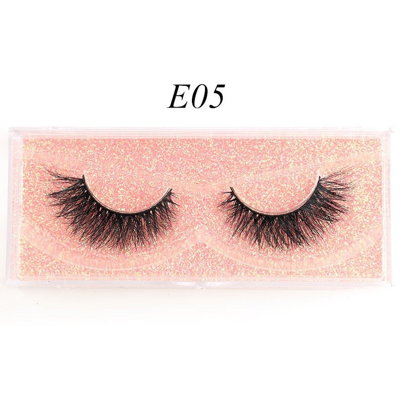 Eyelashes 3D Mink Lashes Luxury Hand Made Mink Eyelashes Medium Volume Cruelty Free Mink False Eyelashes Upper Lashes D108