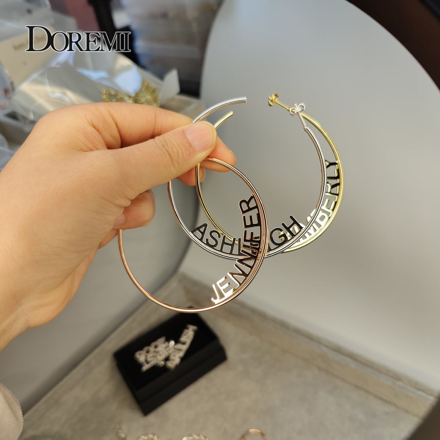 70mm Custom Name Earrings Personalized Name Earrings Name Hoops Name Earrings Hoop Earrings Gold Custom Earrings Custom Hoops