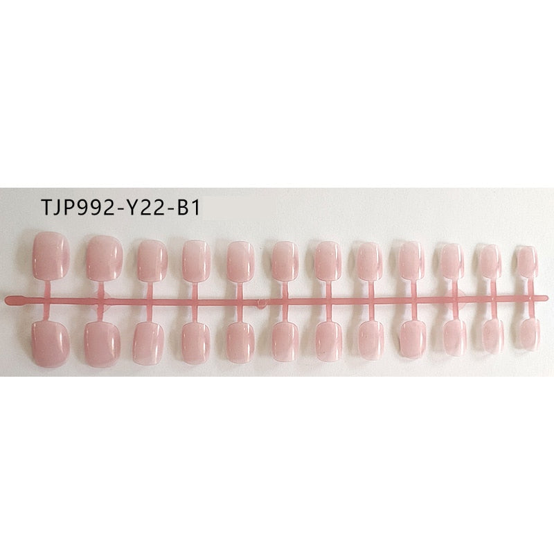 Matte False Nail Tips Solid Color Matte Super Long Coffin False Nail Ballet Press on Nails Tips for Artificial Fingernails