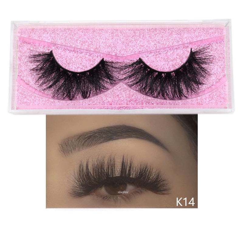 Visofree Mink Lashes 3D Mink Eyelashes 100% Cruelty free Lashes Handmade Reusable Natural Eyelashes Popular False Lashes Makeup