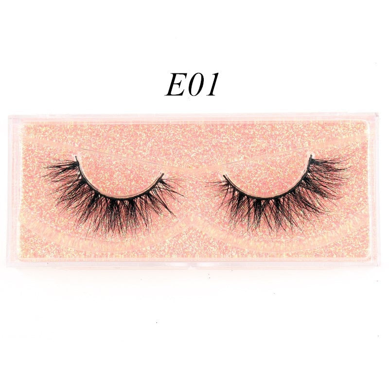 Eyelashes 3D Mink Lashes Luxury Hand Made Mink Eyelashes Medium Volume Cruelty Free Mink False Eyelashes Upper Lashes D108