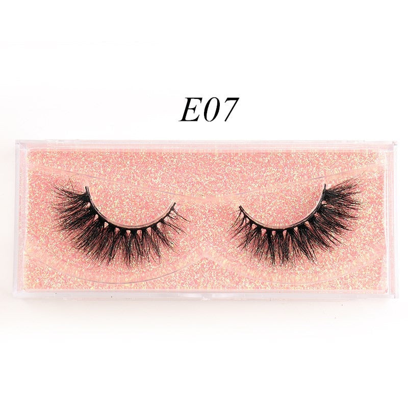 Eyelashes 3D Mink Lashes Luxury Hand Made Mink Eyelashes Medium Volume Cruelty Free Mink False Eyelashes Upper Lashes D108