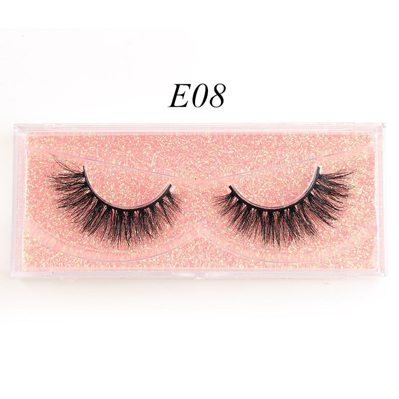 Eyelashes 3D Mink Lashes Luxury Hand Made Mink Eyelashes Medium Volume Cruelty Free Mink False Eyelashes Upper Lashes D108