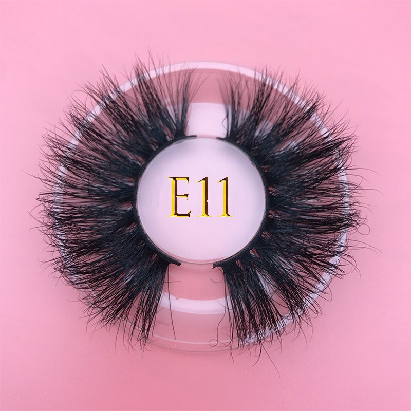 3D MIKIWI real mink lash 25mm E01 extra length and fluffy luxury mink eyelashes natural thick Eye lashes wispy makeup extension