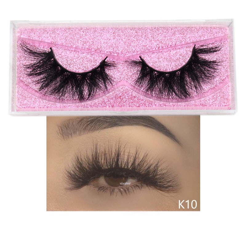 Visofree Mink Lashes 3D Mink Eyelashes 100% Cruelty free Lashes Handmade Reusable Natural Eyelashes Popular False Lashes Makeup