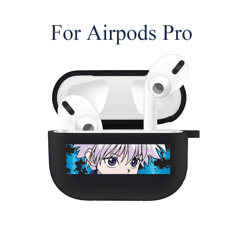 Hunter x Hunter 3 Anime Soft Earphone Charging Case For Apple AirPods 2 1 Case Black Silicone Protective Cover for Air Pods Pro