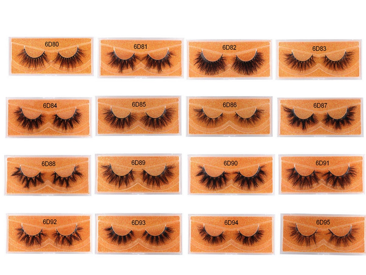 Eyelashes 3D Mink Lashes Luxury Hand Made Mink Eyelashes Medium Volume Cruelty Free Mink False Eyelashes Upper Lashes D108