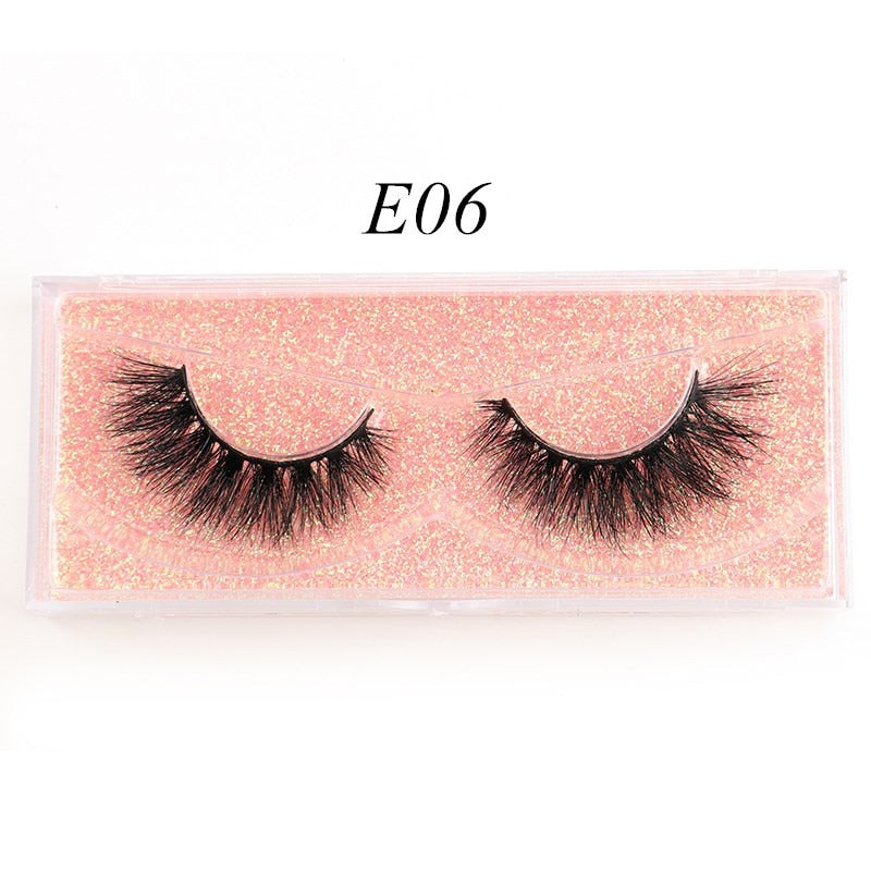 Eyelashes 3D Mink Lashes Luxury Hand Made Mink Eyelashes Medium Volume Cruelty Free Mink False Eyelashes Upper Lashes D108