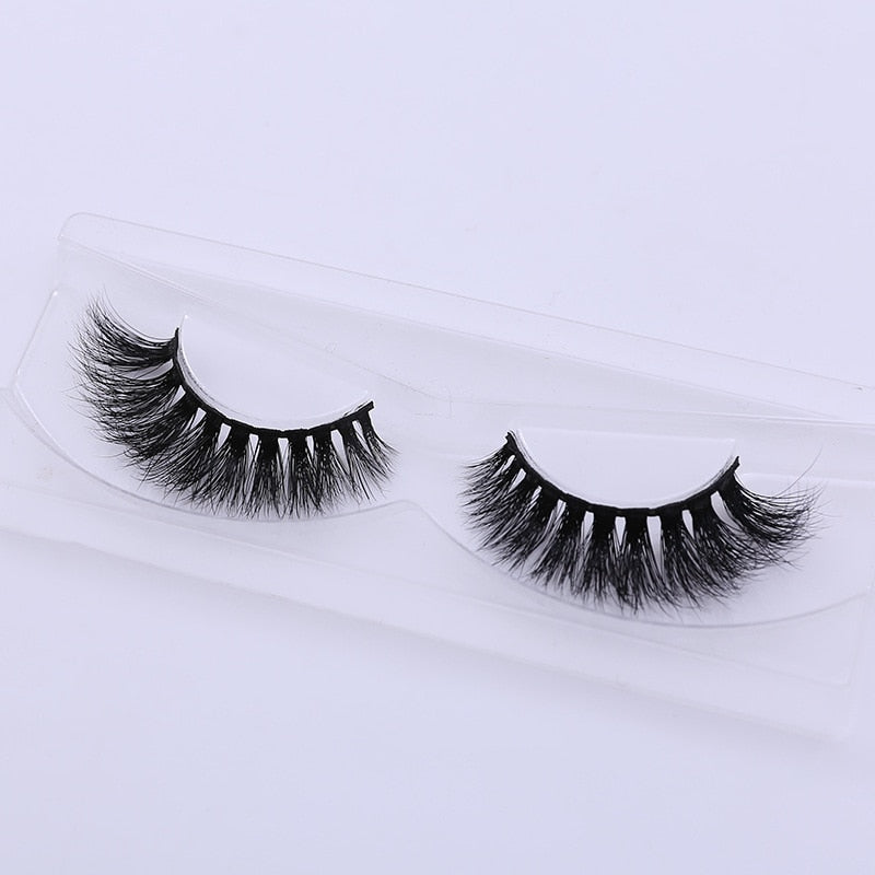 Eyelashes 3D Mink Lashes Luxury Hand Made Mink Eyelashes Medium Volume Cruelty Free Mink False Eyelashes Upper Lashes D108