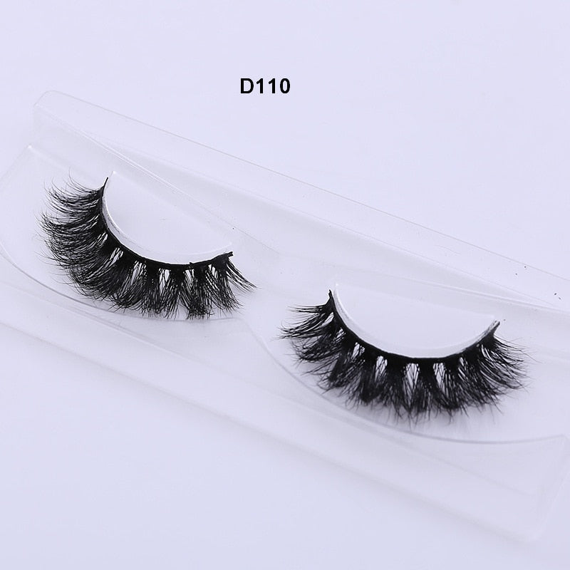 Eyelashes 3D Mink Lashes Luxury Hand Made Mink Eyelashes Medium Volume Cruelty Free Mink False Eyelashes Upper Lashes D108