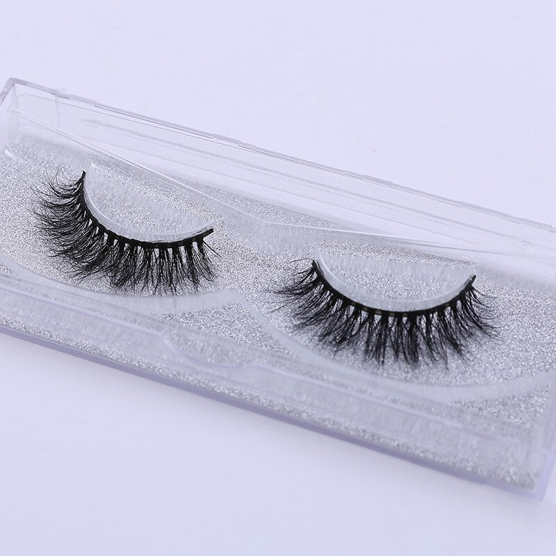 Eyelashes 3D Mink Lashes Luxury Hand Made Mink Eyelashes Medium Volume Cruelty Free Mink False Eyelashes Upper Lashes D108