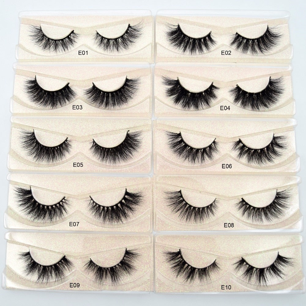 Visofree Mink Lashes 3D Mink Eyelashes 100% Cruelty free Lashes Handmade Reusable Natural Eyelashes Popular False Lashes Makeup