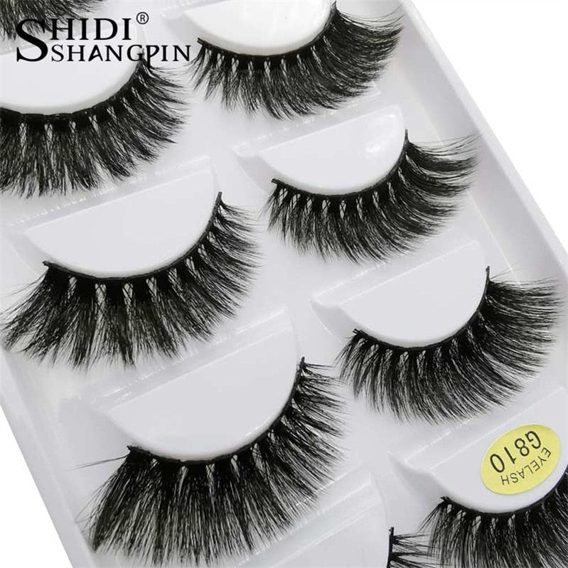 YSDO Lashes 5 pairs eyelashes natural false lashes mink eyelashes 3d mink hair lashes eyelash extension long eyelashes cilios G8