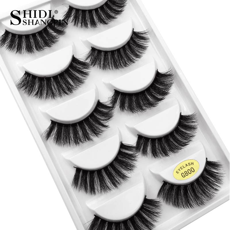 YSDO Lashes 5 pairs eyelashes natural false lashes mink eyelashes 3d mink hair lashes eyelash extension long eyelashes cilios G8