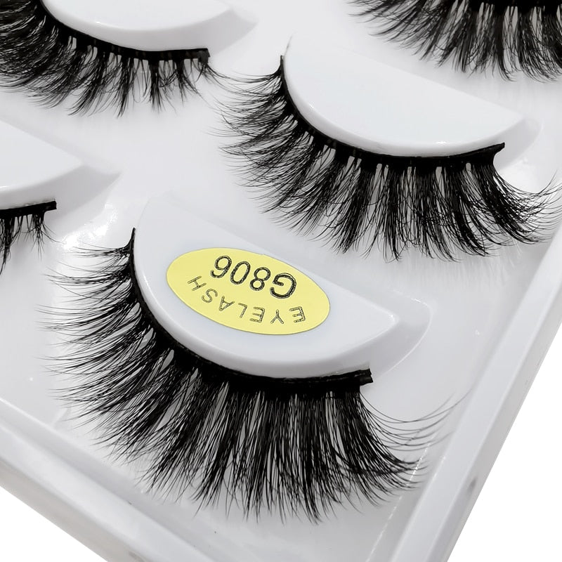 YSDO Lashes 5 pairs eyelashes natural false lashes mink eyelashes 3d mink hair lashes eyelash extension long eyelashes cilios G8