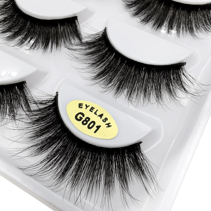 YSDO Lashes 5 pairs eyelashes natural false lashes mink eyelashes 3d mink hair lashes eyelash extension long eyelashes cilios G8