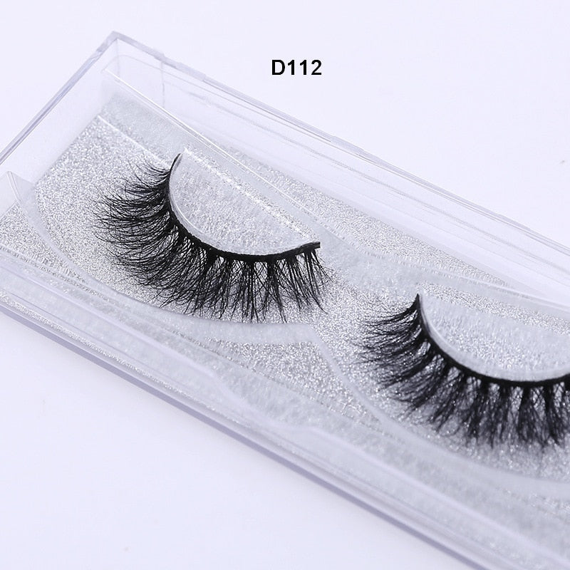 Eyelashes 3D Mink Lashes Luxury Hand Made Mink Eyelashes Medium Volume Cruelty Free Mink False Eyelashes Upper Lashes D108