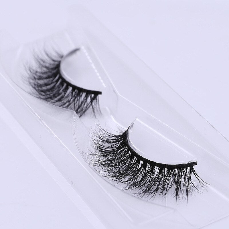Eyelashes 3D Mink Lashes Luxury Hand Made Mink Eyelashes Medium Volume Cruelty Free Mink False Eyelashes Upper Lashes D108