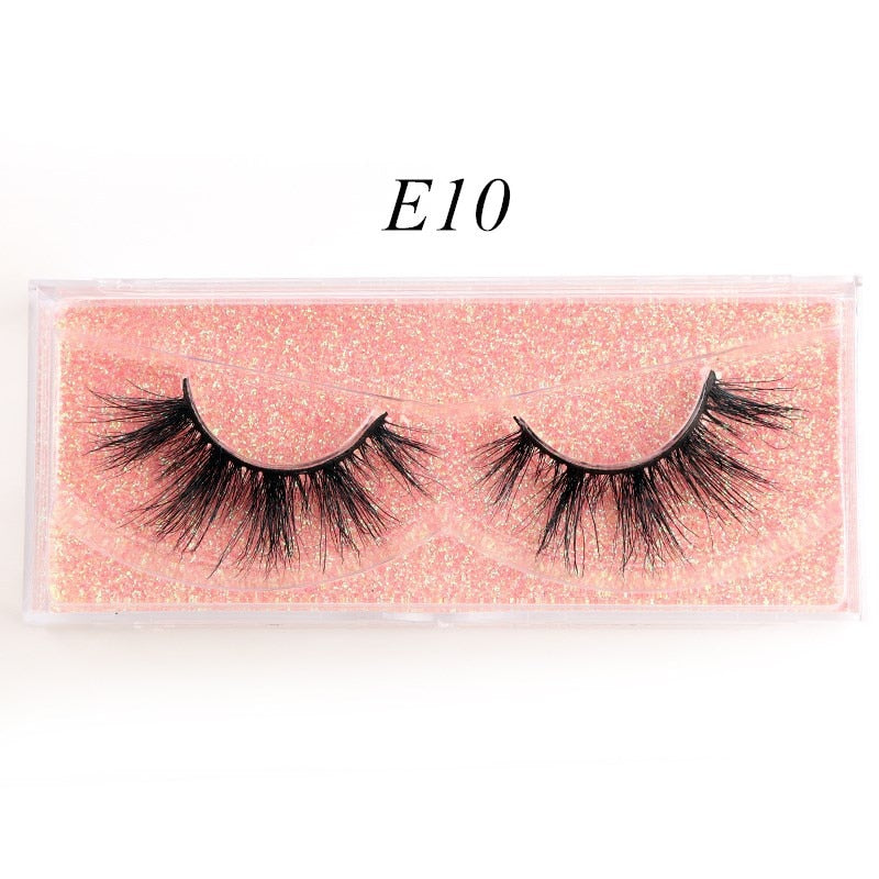 Eyelashes 3D Mink Lashes Luxury Hand Made Mink Eyelashes Medium Volume Cruelty Free Mink False Eyelashes Upper Lashes D108