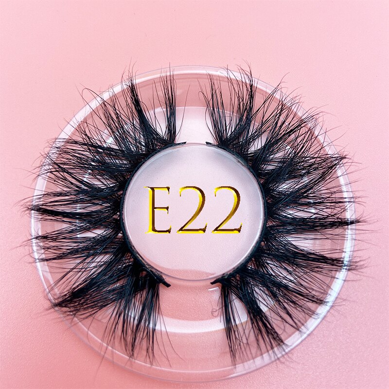 3D MIKIWI real mink lash 25mm E01 extra length and fluffy luxury mink eyelashes natural thick Eye lashes wispy makeup extension