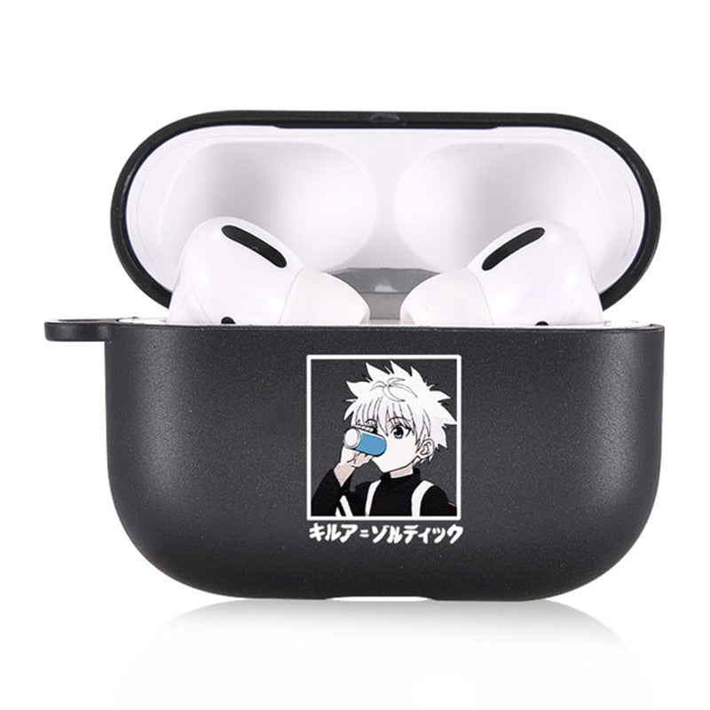 Hunter x Hunter 3 Anime Soft Earphone Charging Case For Apple AirPods 2 1 Case Black Silicone Protective Cover for Air Pods Pro