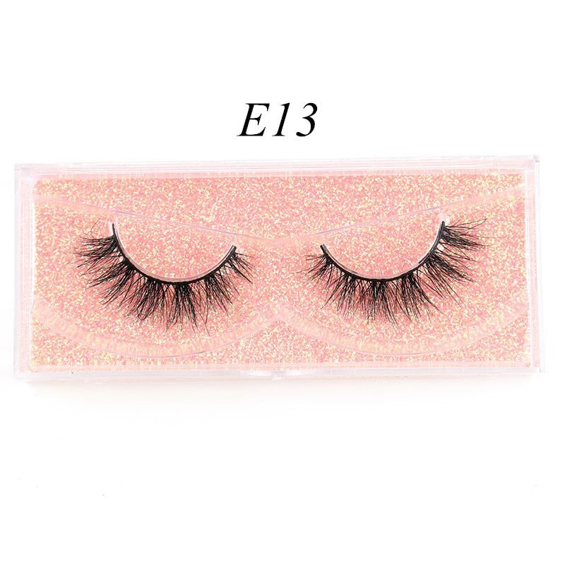 Eyelashes 3D Mink Lashes Luxury Hand Made Mink Eyelashes Medium Volume Cruelty Free Mink False Eyelashes Upper Lashes D108