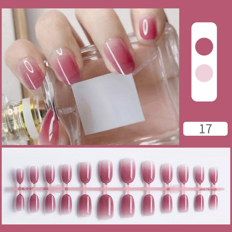 Matte False Nail Tips Solid Color Matte Super Long Coffin False Nail Ballet Press on Nails Tips for Artificial Fingernails
