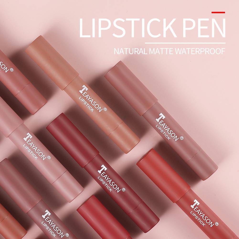 12 Colors Velvet Matte Lipsticks Waterproof Long Lasting Nude Stick Sexy Red Pink Velvet Nude Lipsticks Women Cosmetics Batom