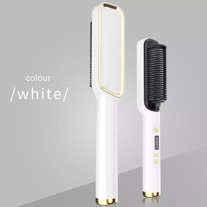 Multifunctional straightener straightener brush electric heat comb straightener curler hair fast modeling tool