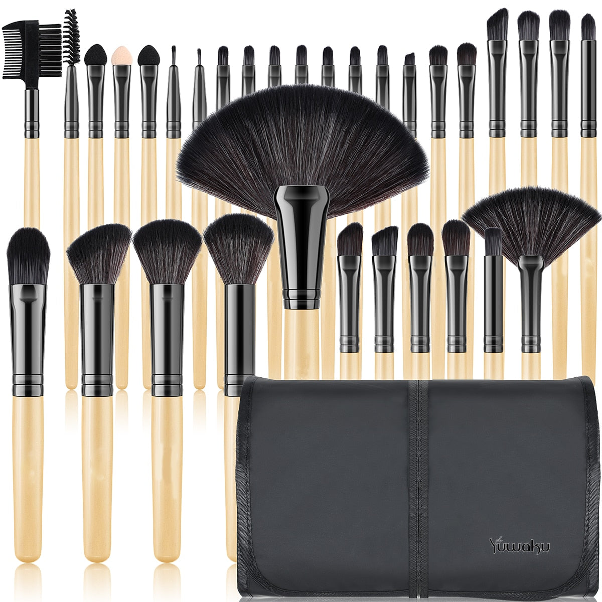 Kainuoa 32Pcs Makeup Set Foundation Eye Shadows Lipsticks Powder Highlight Conceal Brushes Professional Makeup Tool Kit With Bag